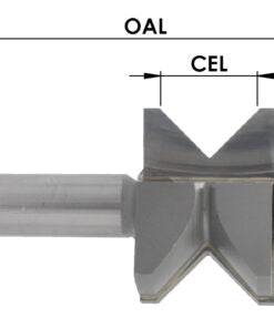 C/T Edge Banding 1Pc ("A") X 1-1/2 Ced X 25/32 Cl X 1/2 Shk X 2-7/8 Oal