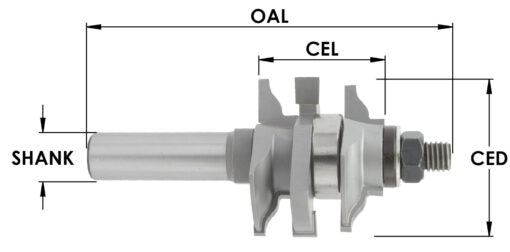 Ogee Double Stile And Rail Bit. 3/8" Doc