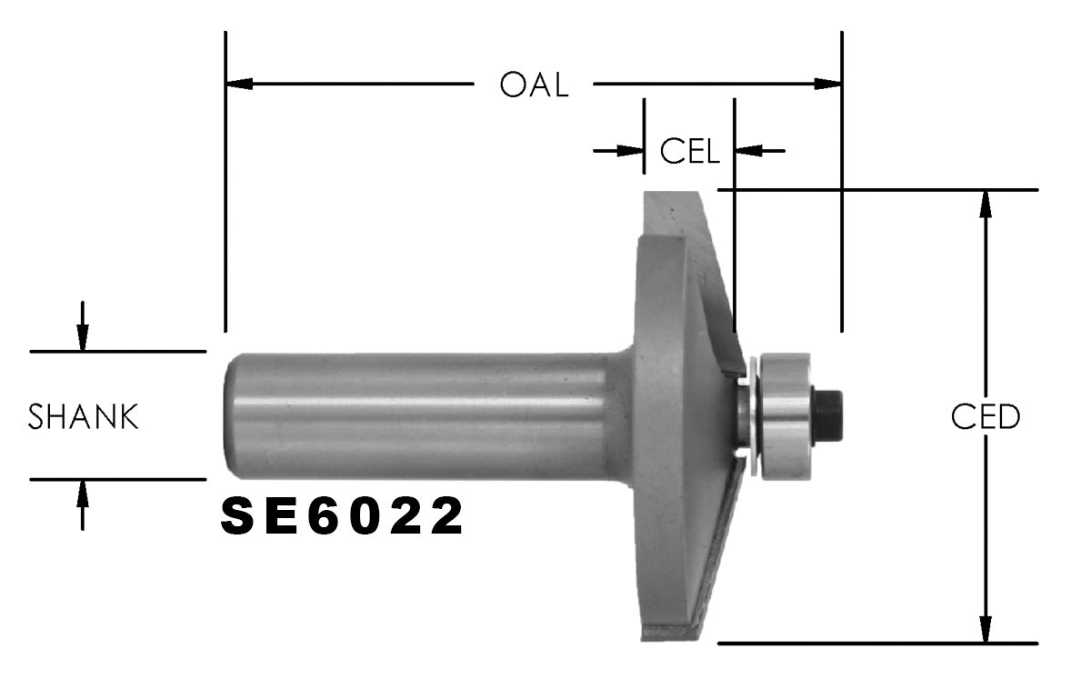 C/T Door Edge Prof 1 3/4 Cd X 3/8 Cl
