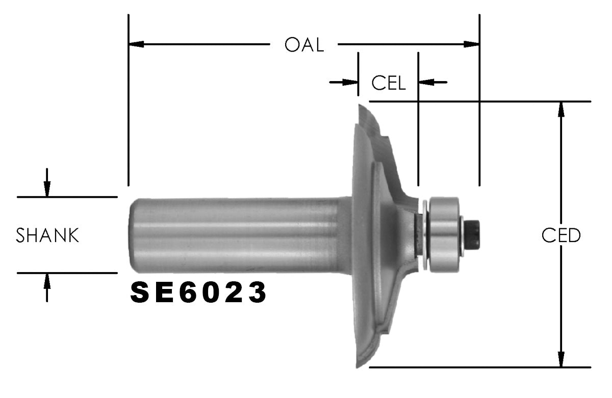 C/T Door Edge Prof 1 3/4 Cd X 3/8 Cl
