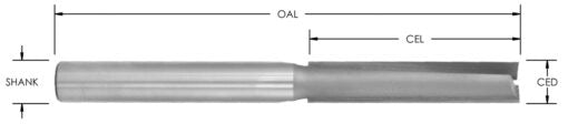C/T Door Bit X 1/2"Cd X 2 1/4"Cl X 1/2"Sh X 5-1/2"