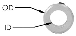 1/2 Id Lock Collar W/Screw X 11/16 Od