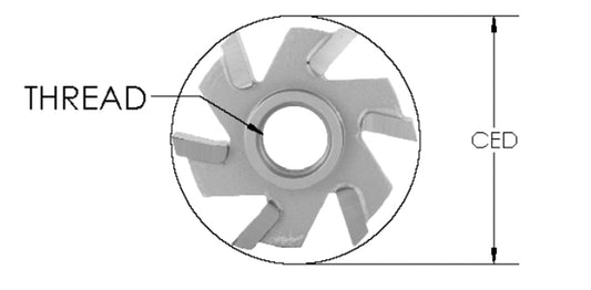 3/16 K X 5/16 Bore X 1 1/4 Cd X 6 Wing