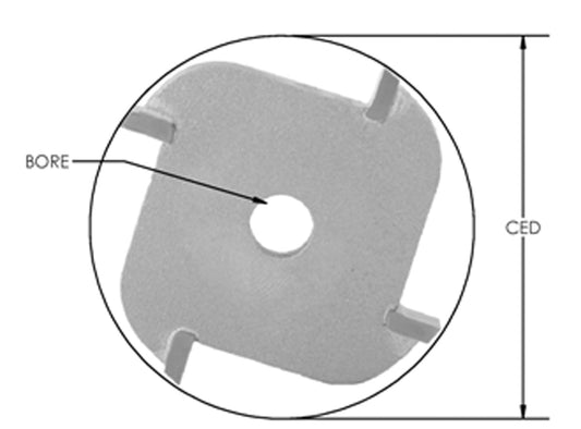 Slot Cut 3/16 K X 1 7/8 Cd X 5 /16 B X 4 Wing
