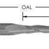 S/C Ball Nose Upcut X1/2 Cd X1 1/4 Cl X1/2 Sh X 3"