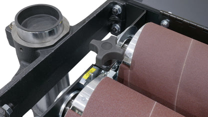 37X2 DOUBLE DRUM SANDER WITH CASTERS