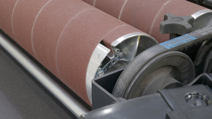 37X2 DOUBLE DRUM SANDER WITH CASTERS