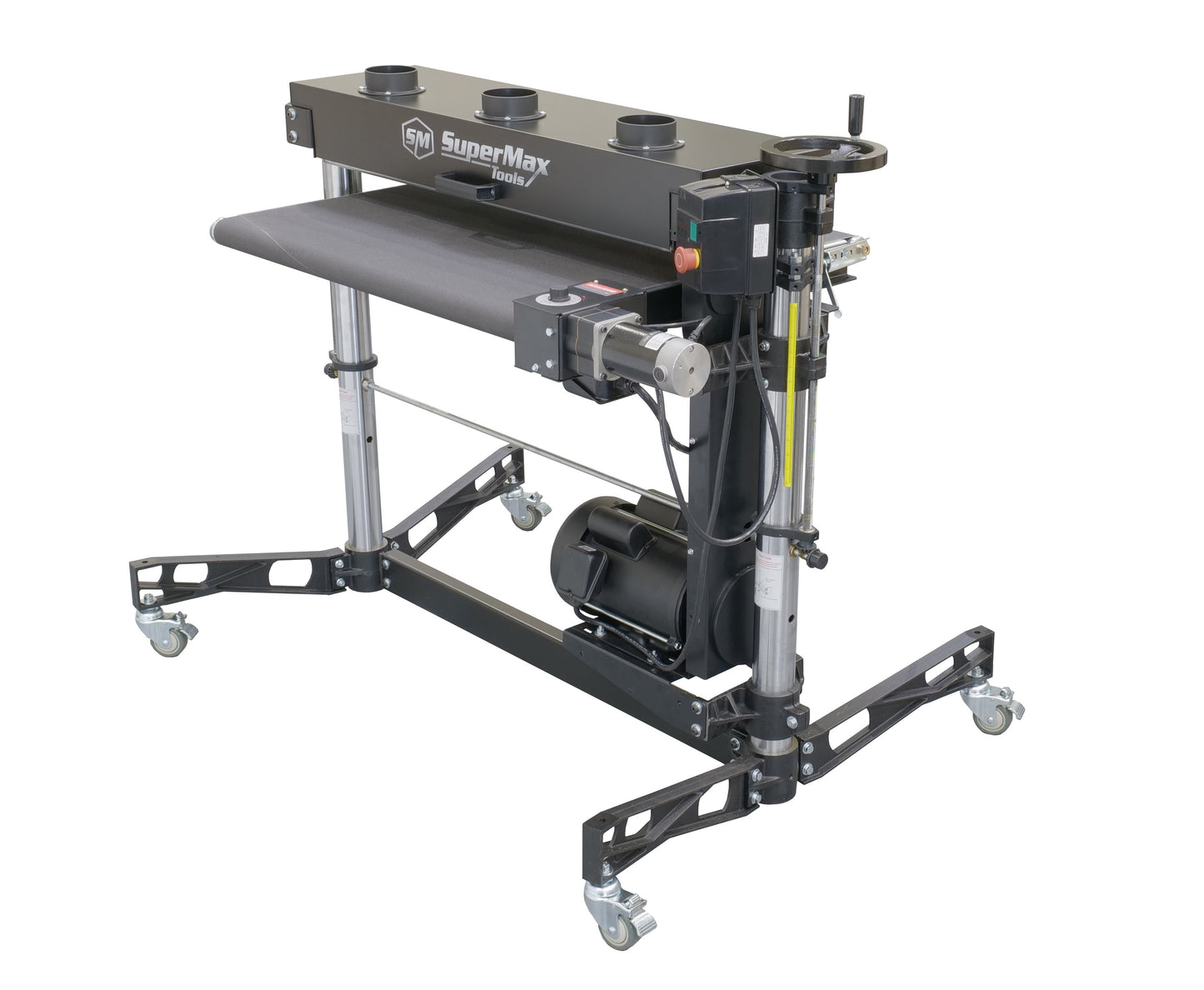 37X2 DOUBLE DRUM SANDER WITH CASTERS
