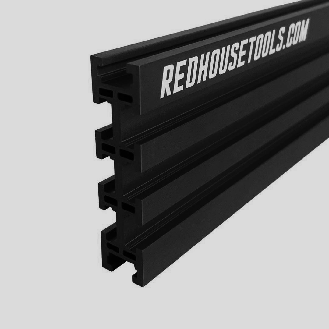 36" Universal Aluminum Woodworking Multi-T-track Rail/Fence (Single) - Choose Your Color - Norfolk Wood Shop