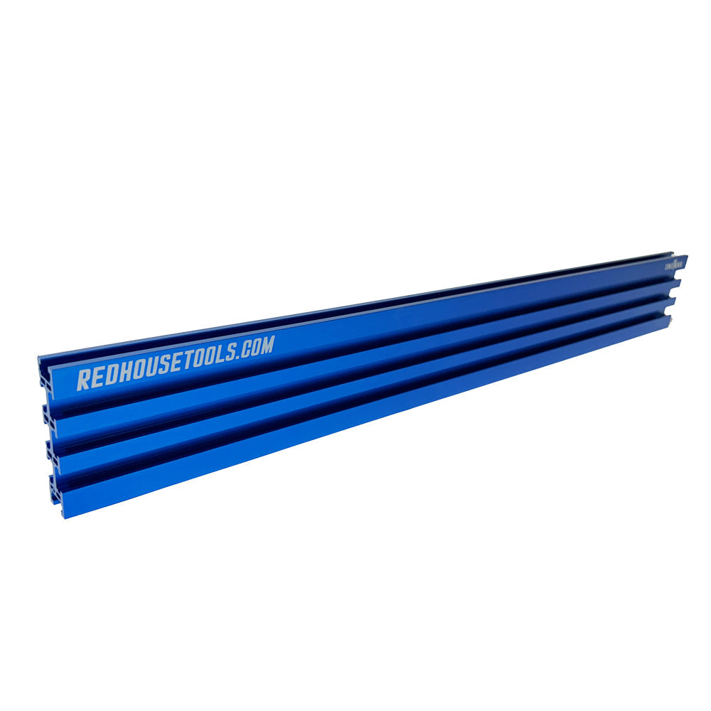 24" Universal Aluminum Woodworking Multi-T-track Rail/Fence (Single) - Choose Your Color - Norfolk Wood Shop