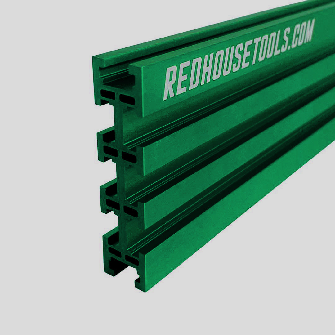 36" Universal Aluminum Woodworking Multi-T-track Rail/Fence (Single) - Choose Your Color - Norfolk Wood Shop