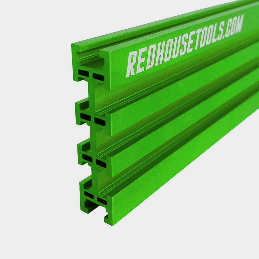 36" Universal Aluminum Woodworking Multi-T-track Rail/Fence (Single) - Choose Your Color - Norfolk Wood Shop