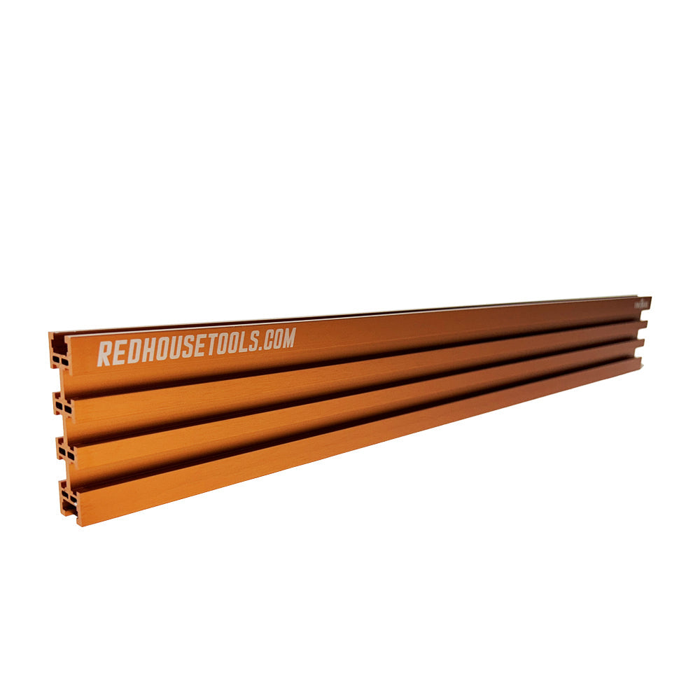 24" Universal Aluminum Woodworking Multi-T-track Rail/Fence (Single) - Choose Your Color - Norfolk Wood Shop