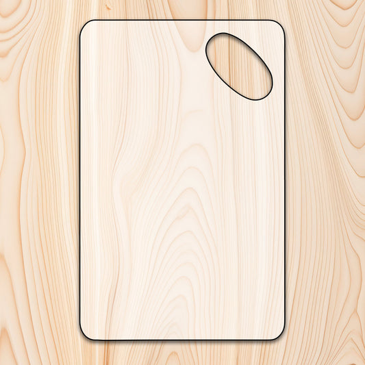 Thumb Handle Cutting Board or Charcuterie Board Acrylic Router Template