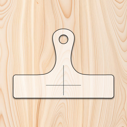 Traditional Rounded Edge Cutting Board or Charcuterie Board Handle Acrylic Router Template