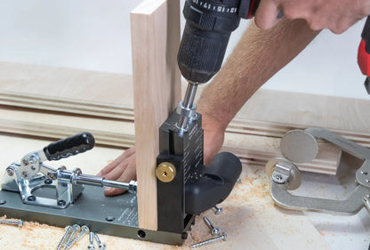 Massca M2 PRO Aluminum Pocket Hole Jig System  (Upgraded Triple Pilot Hole )