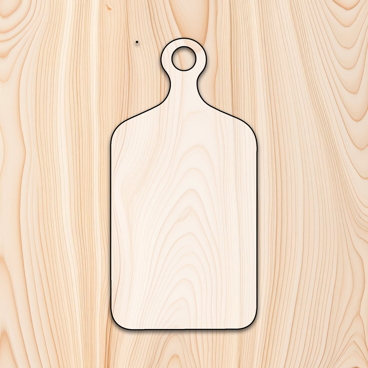 Utility Loop Cutting Board or Charcuterie Board Acrylic Router Template