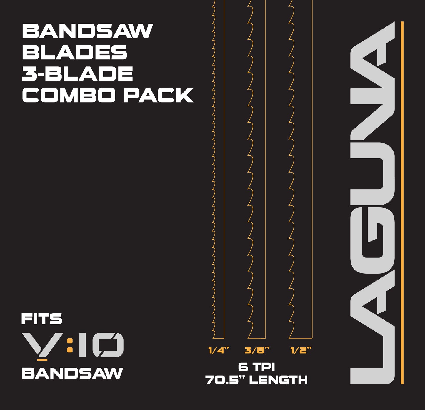 Blade Pack 1/4"/3/8"/1/2" Fits V:10 Bandsaw - Norfolk Wood Shop