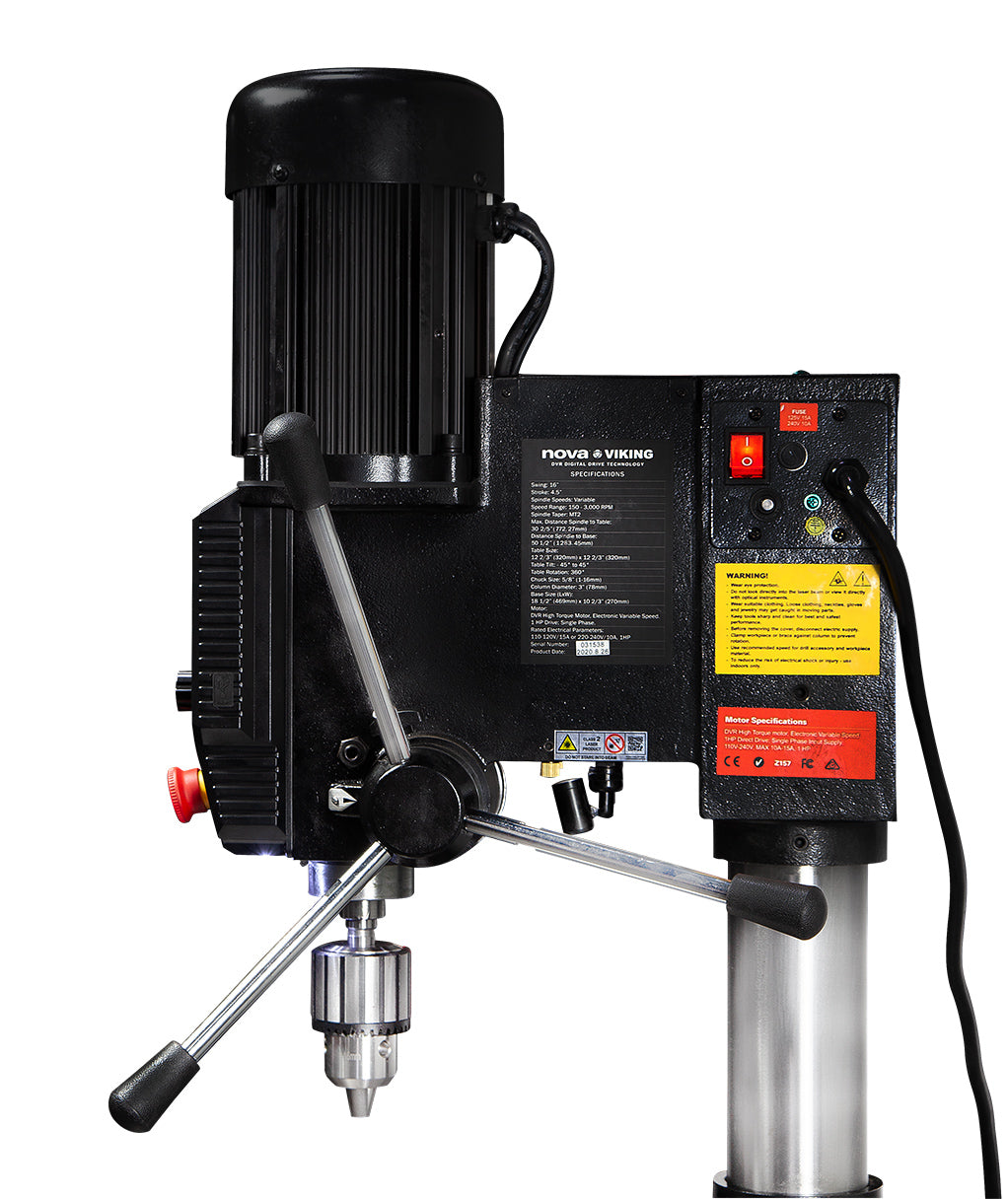Viking 16" DVR Floor Model Drill Press - Norfolk Wood Shop
