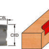 C/T 2 Fl Dshear F/T,3/4 Dia X 2 Cl X 4 Oalx 1/2 Sh