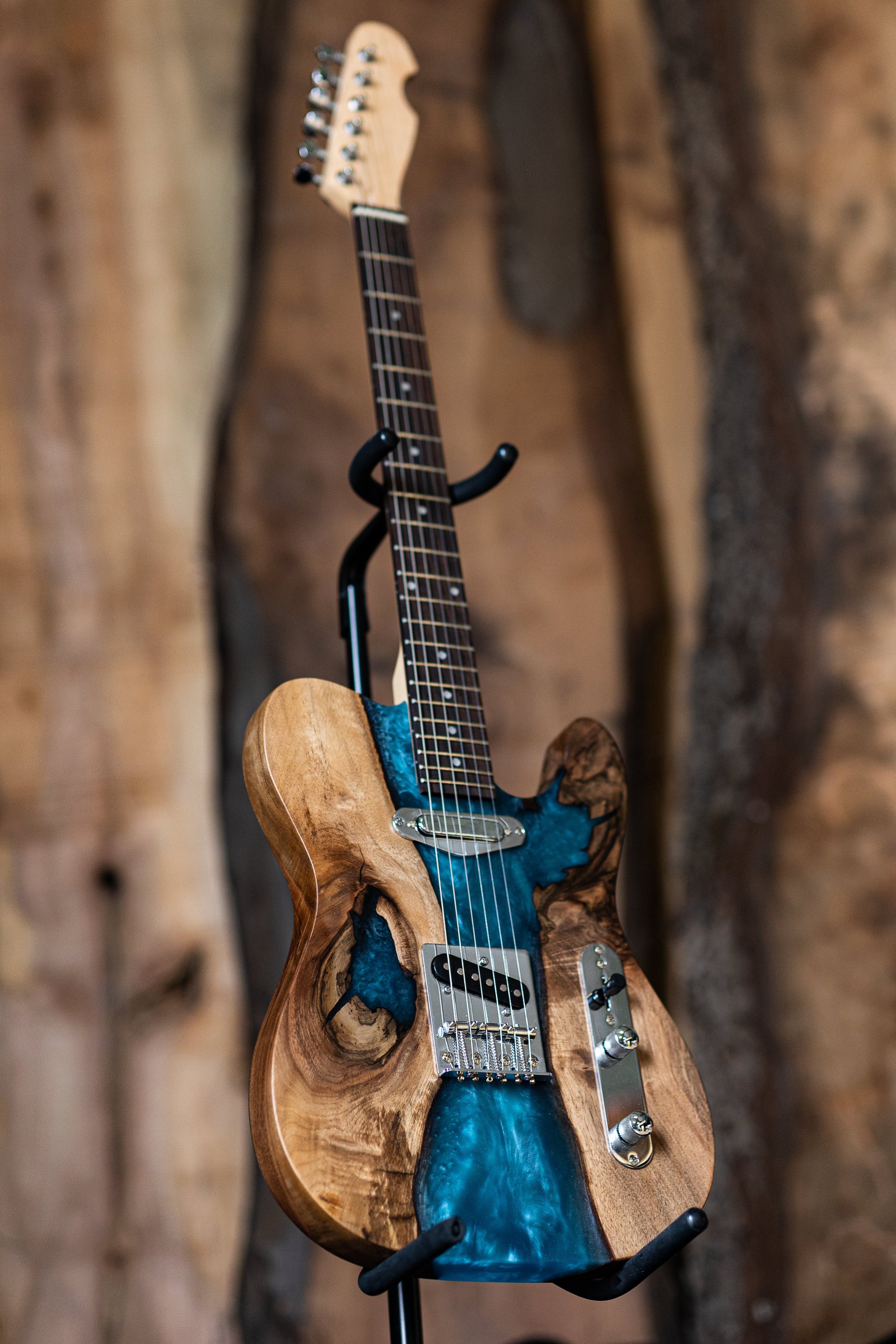 guitar with woodworking epoxy