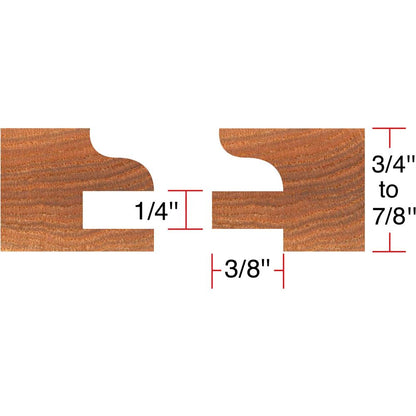 6 pc. Stile & Rail Set - Ogee, 3/4" Bore