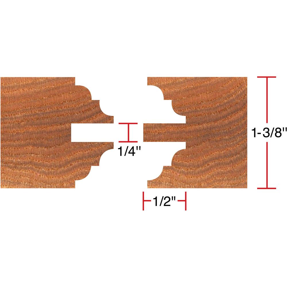 Passage Doors 6 pc. Stile & Rail Set - Bead & Cove, 3/4" Bore