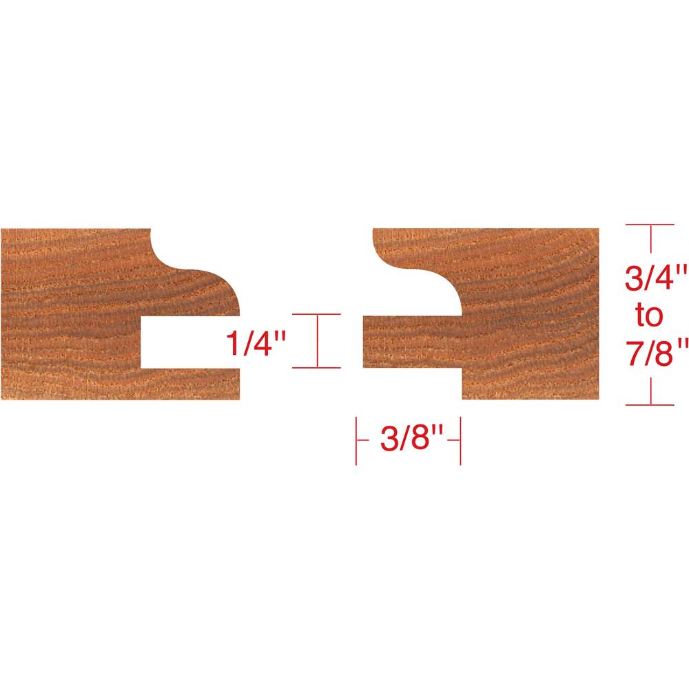 6 pc. Stile & Rail Set - Ogee, 1-1/4" Bore