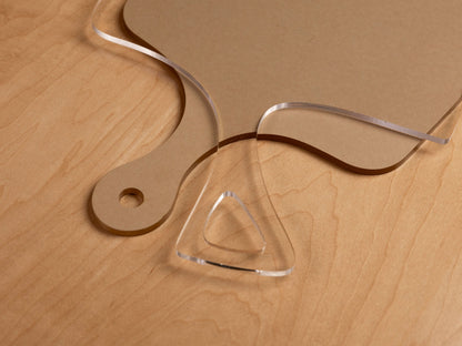 Hexagon 7 Recessed Pocket Tray Acrylic Router Template