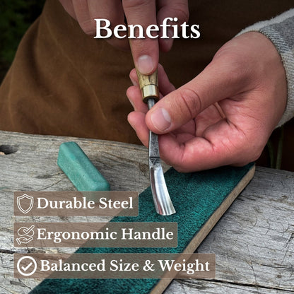 Curved Detail Carving Gouge – 12 mm / 0.47 in