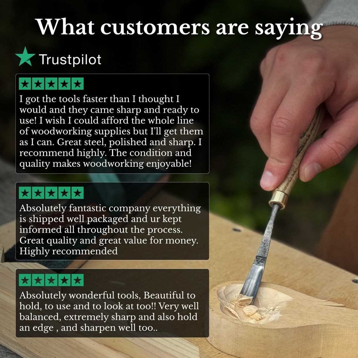 Curved Detail Carving Gouge – 12 mm / 0.47 in