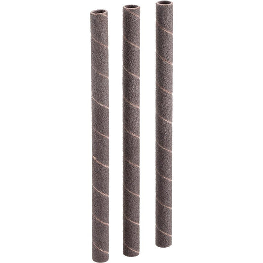 1/4" Dia. x 5" A/O Hard Sanding Sleeve, 100 Grit, 3 pk.