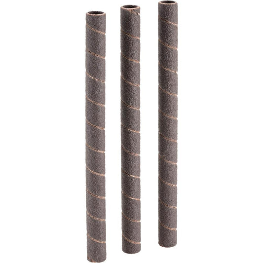 3/8" Dia. x 6" A/O Hard Sanding Sleeve, 100 Grit, 3 pk.