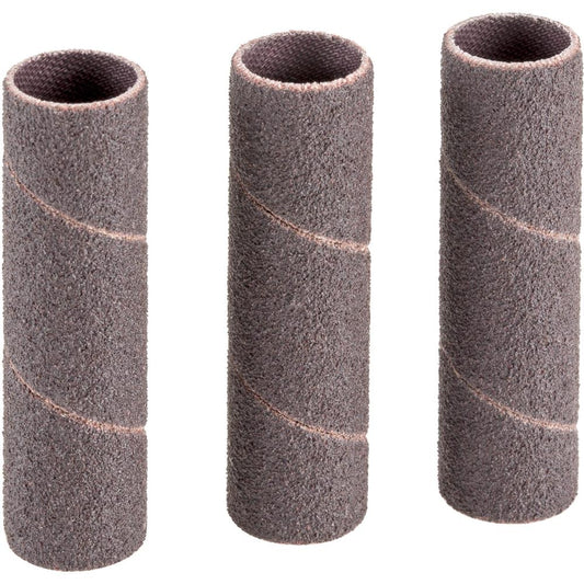 1/2" Dia. x 2" A/O Hard Sanding Sleeve, 100 Grit, 3 pk.