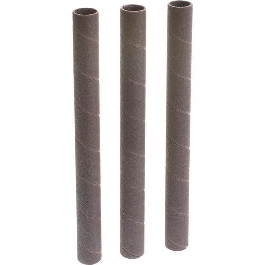 1/2" Dia. x 6" A/O Hard Sanding Sleeve, 80 Grit, 3 pk.