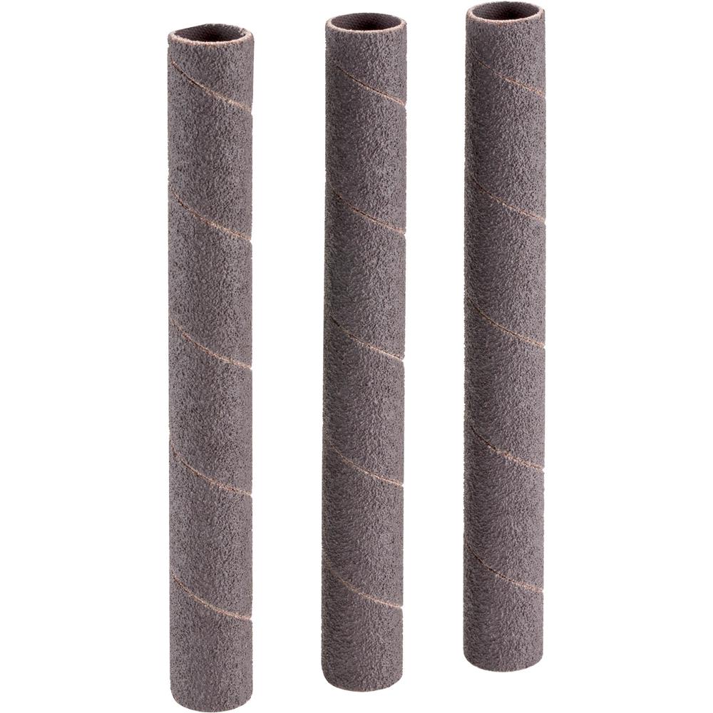 5/8" Dia. x 6" A/O Hard Sanding Sleeve, 60 Grit, 3 pk.