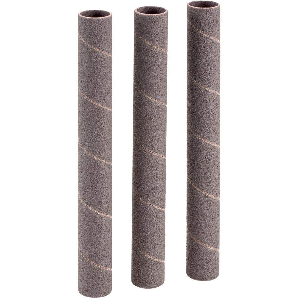 5/8" Dia. x 6" A/O Hard Sanding Sleeve, 80 Grit, 3 pk.