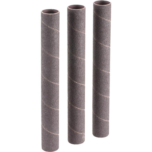 1" Dia. x 9" A/O Hard Sanding Sleeve, 60 Grit, 3 pk.