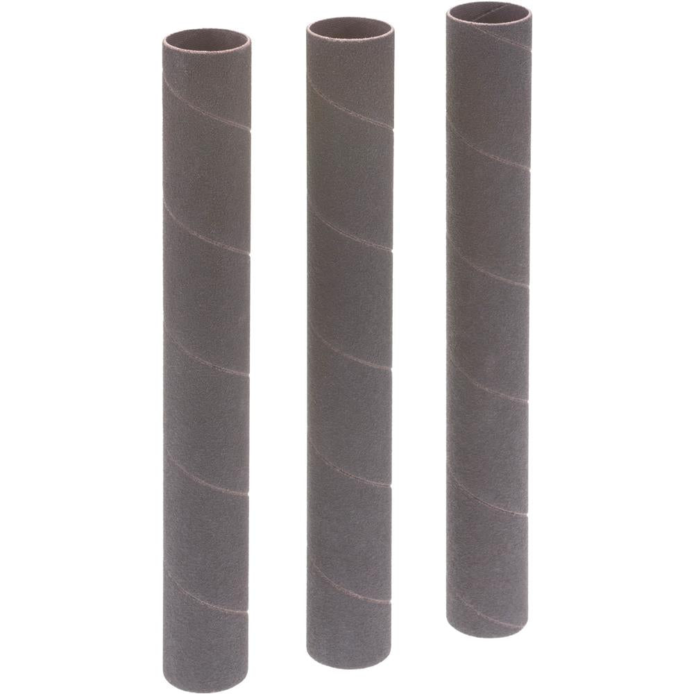 1" Dia. x 9" A/O Hard Sanding Sleeve, 80 Grit, 3 pk.
