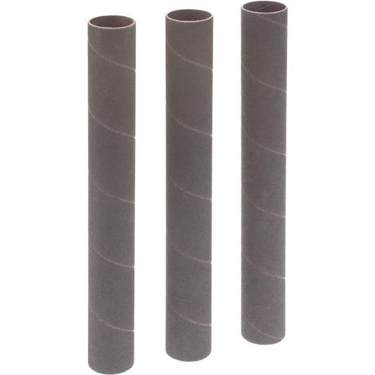 1" Dia. x 9" A/O Hard Sanding Sleeve, 80 Grit, 3 pk.