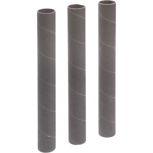 1" Dia. x 9" A/O Hard Sanding Sleeve, 100 Grit, 3 pk.
