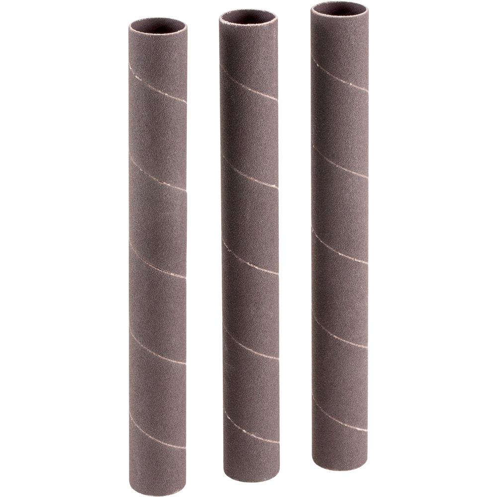1" Dia. x 9" A/O Hard Sanding Sleeve, 120 Grit, 3 pk.