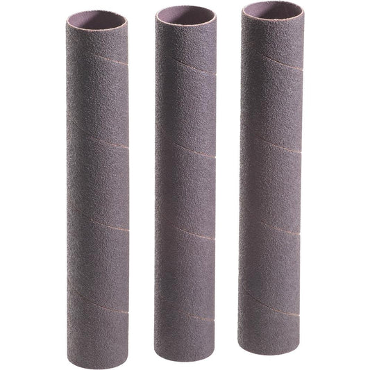 1-1/2" Dia. x 9" A/O Hard Sanding Sleeve, 60 Grit, 3 pk.