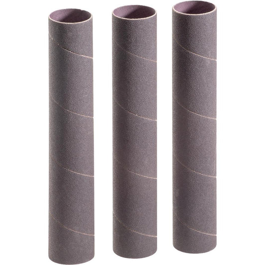 1-1/2" Dia. x 9" A/O Hard Sanding Sleeve, 100 Grit, 3 pk.