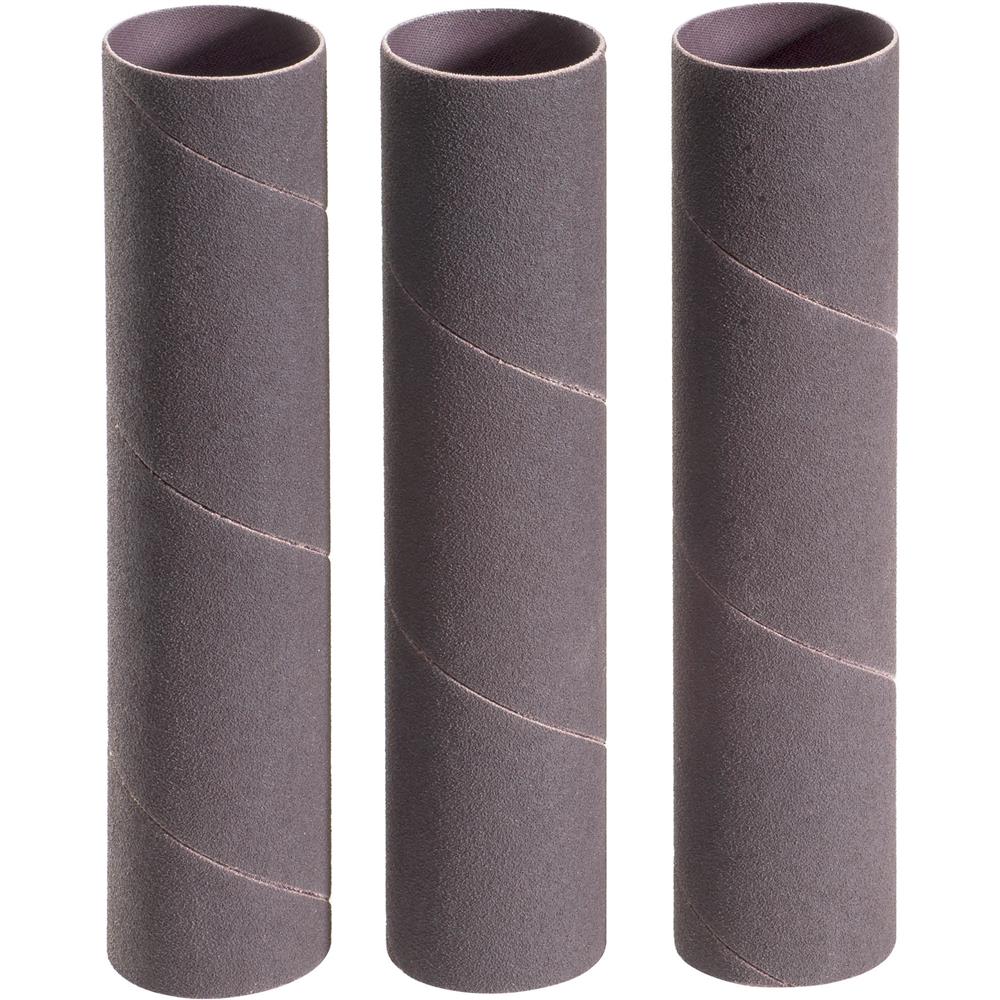 2" Dia. x 9" A/O Hard Sanding Sleeve, 80 Grit, 3 pk.