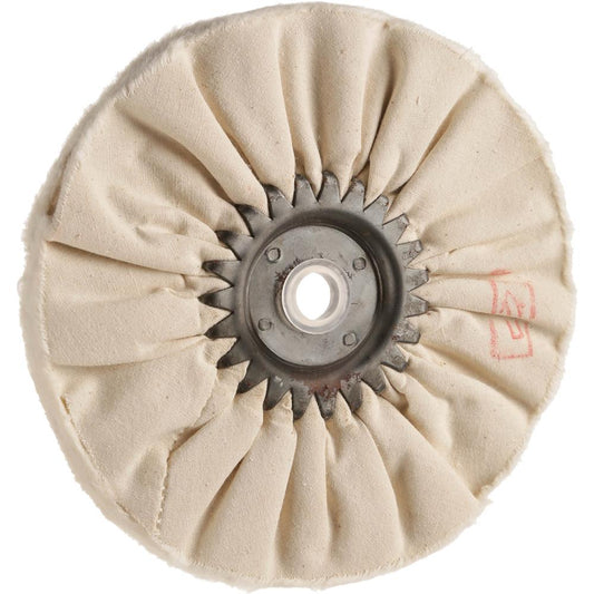6" x 12 Ply x 1/2" Airway Soft Buff Wheel, 3500 RPM