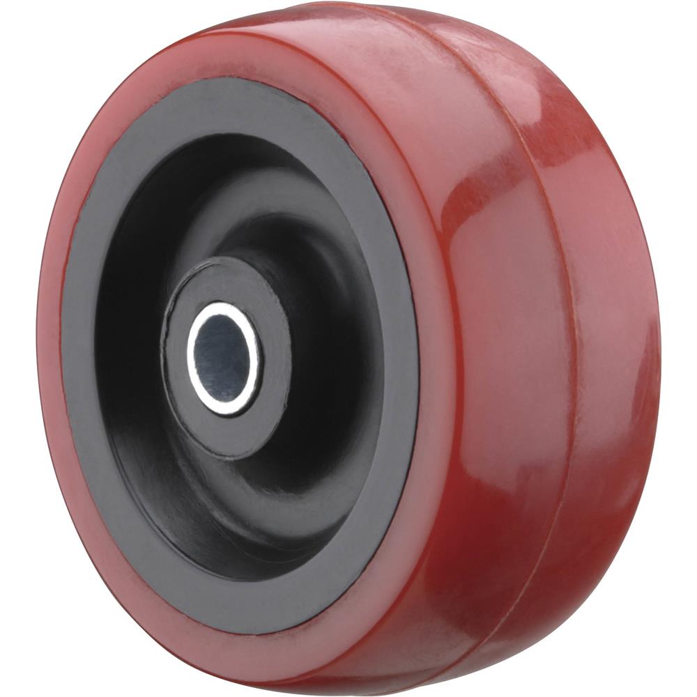 2" Red Polyurethane Wheels