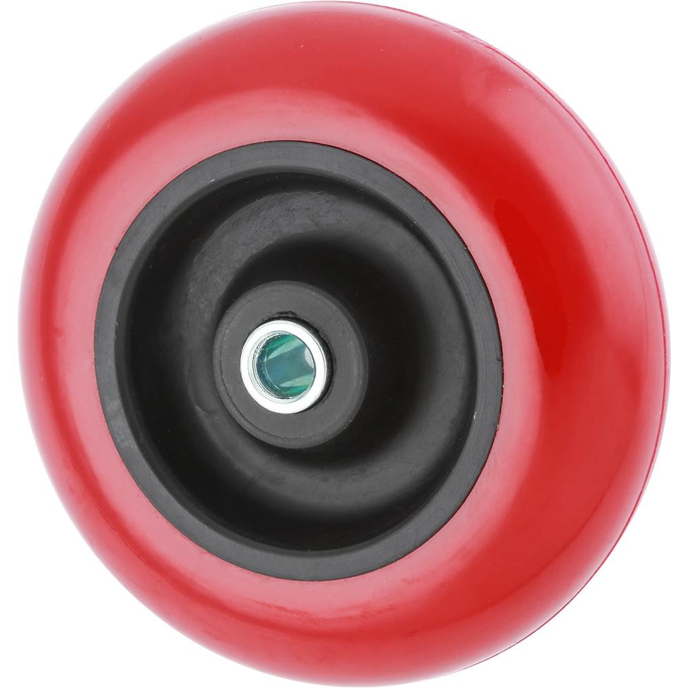 3" Red Polyurethane Wheels