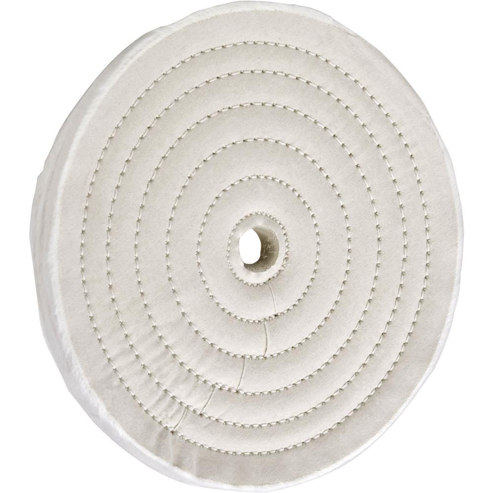 8" x 40 Ply x 5/8" Soft Muslin Buffing Wheel, 4,000 RPM