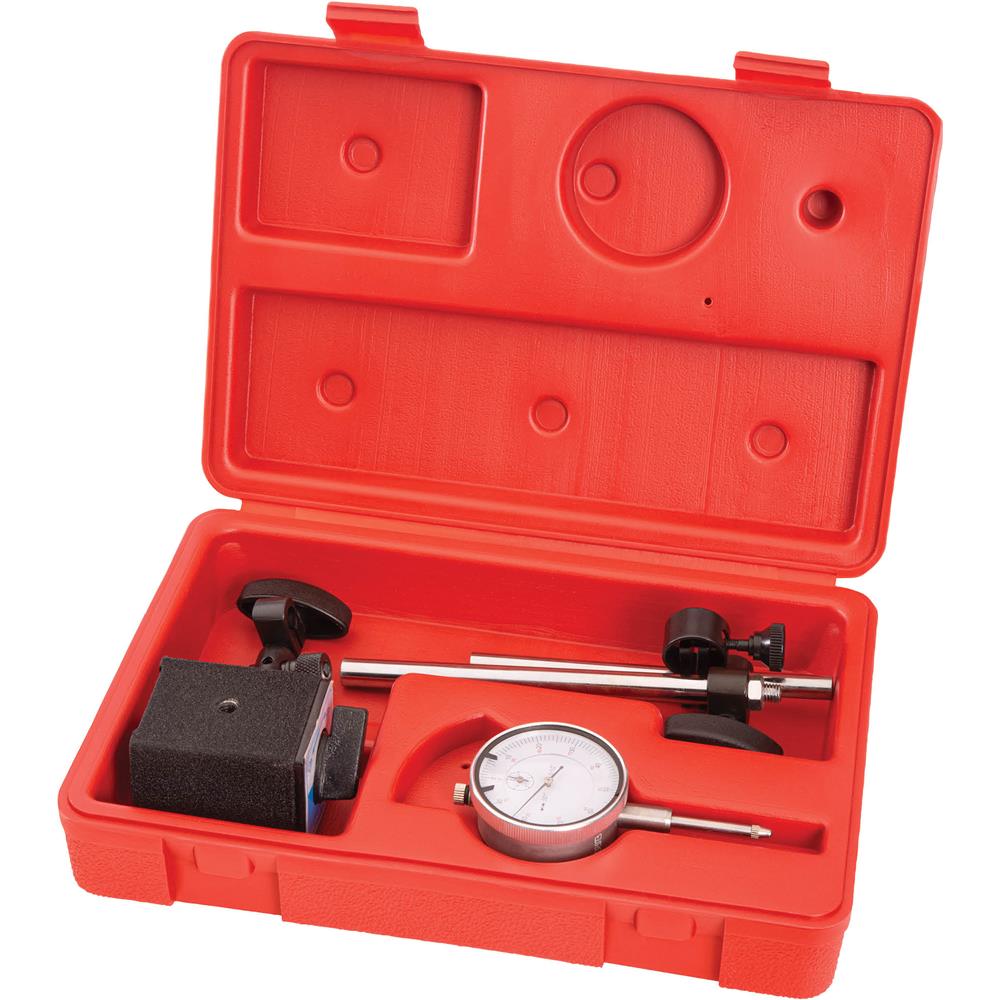 Magnetic Base with Dial Indicator and Case